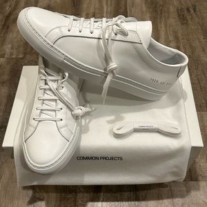 Common Projects Achilles Original Low White Leather 40 EU / 7 US